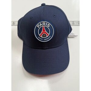 Paris Saint-Germain PSG Soccer Hat Navy Blue Adjustable Baseball Cap Fan Gear